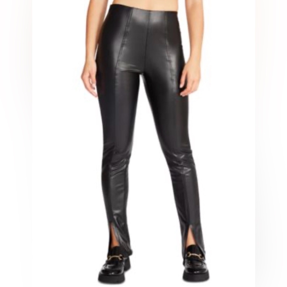 Steve Madden Black Faux Leather Pants